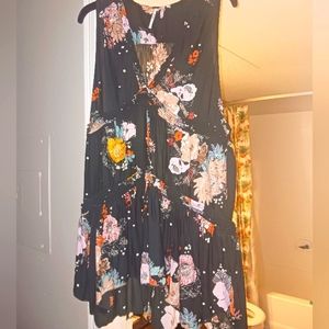 FREE PEOPLE GORGEOUS TUNIC TOP SHIRT BLOUSE MEDIUM M MED EUC $128 FALL